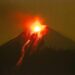 Se registró descenso de material piroclástico del volcán Sangay