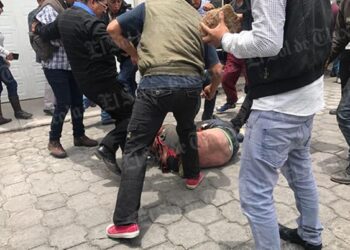 Ajusticiado por robar un celular en el centro de Ambato.