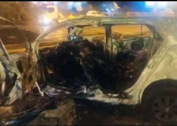 Incinerado en el interior del vehículo en el que se movilizaba falleció Leonardo Ramírez Gómez