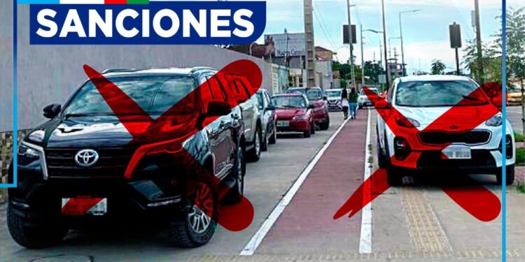 Estacionar el vehículo en la vereda podría tener una multa del 10% SBU