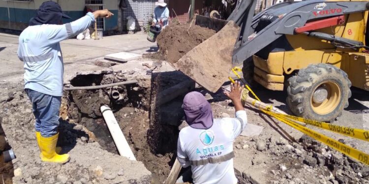 Instalaron tirante de alcantarillado en las calles Buenavista y San Martín