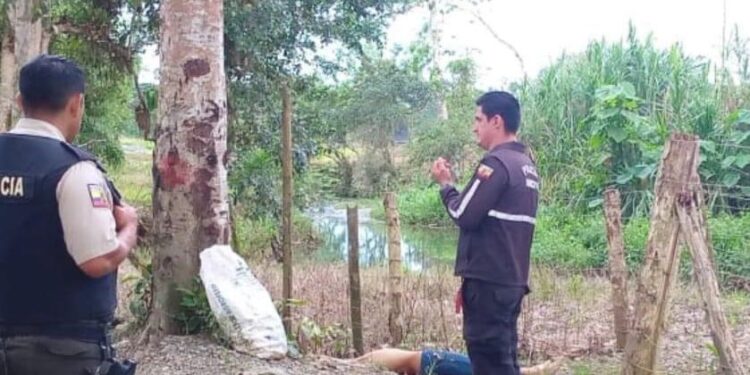 Asesinado y abandonado en una guardarraya de Ponce Enríquez