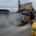 Un carro por poco se incendió