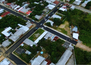  Las calles de la Parroquia El Progreso son transformadas con la colocación de la carpeta asfáltica