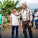 Alcalde constató los trabajos de construcción de bordillos