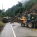 Carretera cerrada tras un derrumbe en Manabí