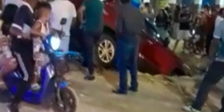 Vehículo se accidentó en Puerto Bolívar