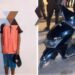 Adolescentes circulaban en moto con un arma de fuego