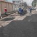 Rebacheo de calles en Machala