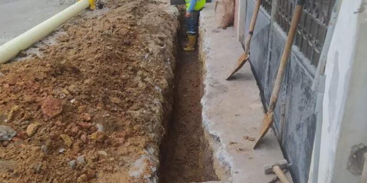 Aguas instaló red terciaria de alcantarillado en la Cdla. Los Vergeles