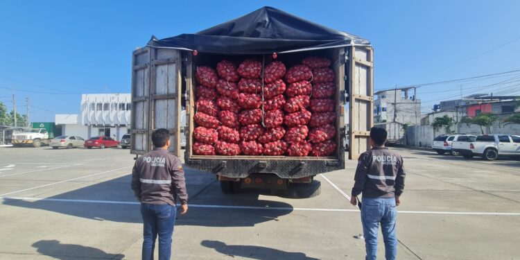 250 sacos de cebolla de contrabando fueron decomisados