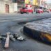 Moradores intentaron apagar un cuerpo que se incendiaba