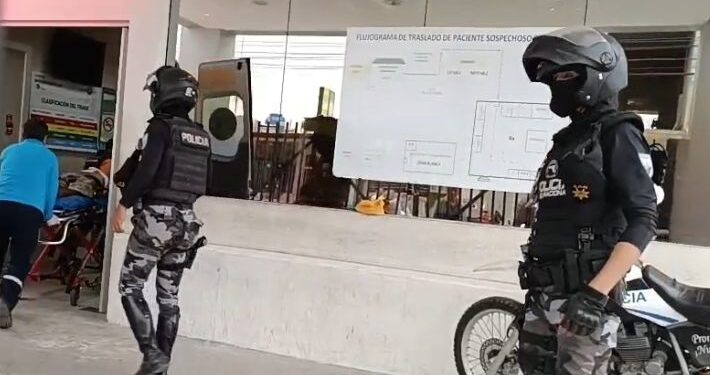 Persona que recibió disparos fue llevada al hospital