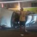 Un herido dejó siniestro vial en el centro de Machala