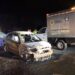 Un hombre muere incinerado dentro de un vehículo