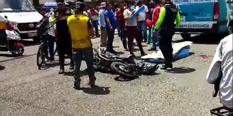 Motociclista falleció en un accidente de tránsito