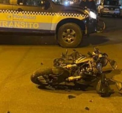 Motociclista gravemente herido en aparatoso accidente de tránsito