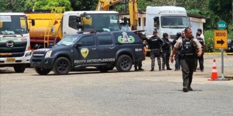 Atentado explosivo contra Planta de Tratamiento Asfáltico