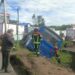Un bus de transporte público se volcó en Guamaní
