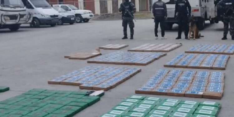 Decomisan media tonelada de cocaína en el Puerto Marítimo de Guayaquil