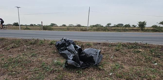 Dos cuerpos envueltos en fundas plásticas fueron encontrados a un lado de la vía