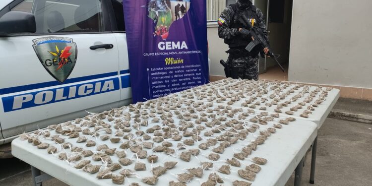 Operación policial descubre presunta marihuana en sector Santa Rosa-Bellavista