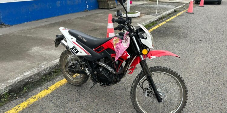 Aprehendido con una moto robada