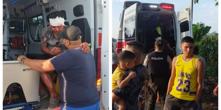 Tres heridos al chocar dos motocicletas