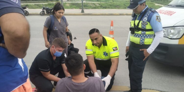 Motociclista herido e intensa persecución tras un accidente de tránsito
