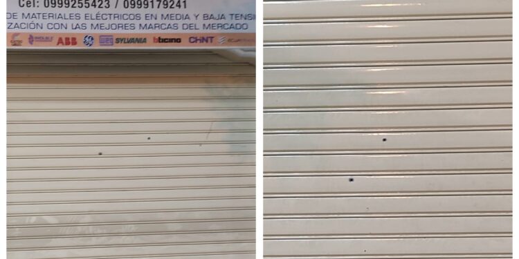 Sujetos armados dispararon contra una local comercial