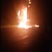 Delincuentes que incendiaron un camión pretendían hacer explotar un puente