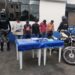 Cinco aprehendidos con motos robadas y sustancias ilícitas