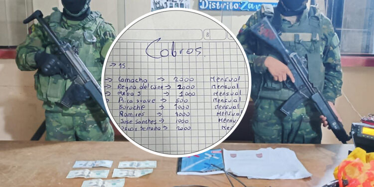Terroristas tenían una lista de los pagos por extorsión que debía realizar cada mina