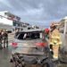 Vehículo de una funcionaria fue incendiado