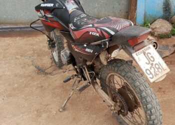 Motocicleta robada fue abandonada