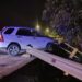 Un vehículo se impactó contra un puente