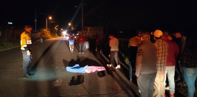 Persona no vidente murió atropellado en la vía Cuenca- Girón- Pasaje
