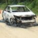 Dos personas calcinadas en vehículo incendiado en Arenillas