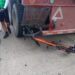 Ciclista herido al impactar contra una plataforma