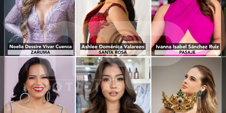Seis candidatas participan por ser la Reina de la provincia de El Oro