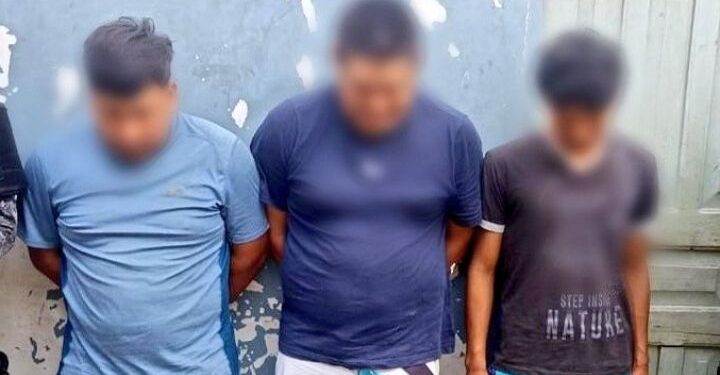 Tres posibles extorsionadores fueron detenidos