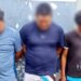Tres posibles extorsionadores fueron detenidos