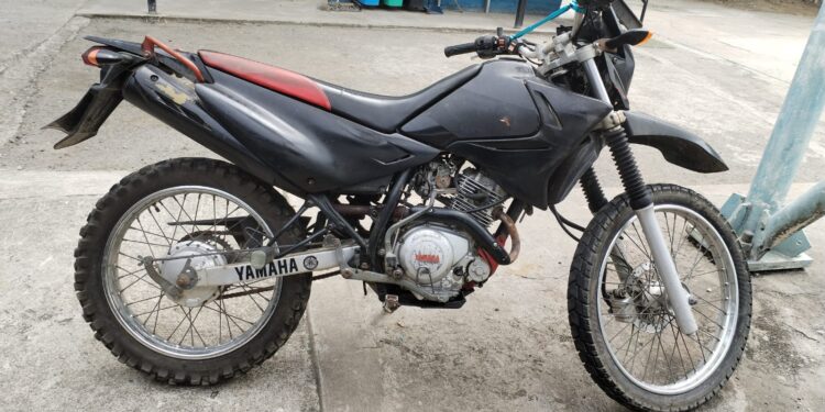 Policía recuperó una motocicleta robada