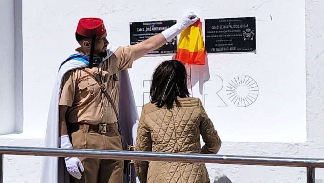 Ministra de Defensa de España homenajeó a piñasiense fallecido en prácticas de la OTAN