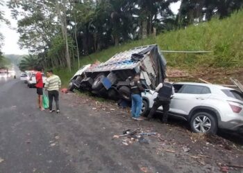 Un secuestro ocasionó accidente de tránsito
