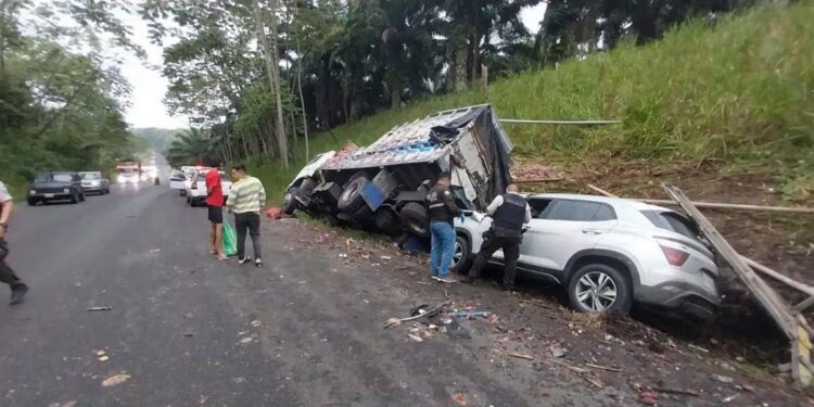 Un secuestro ocasionó accidente de tránsito