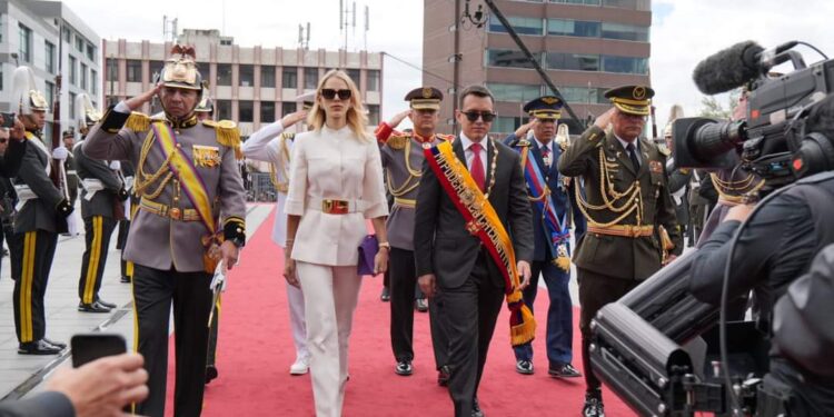Presidente Daniel Noboa en su informe asegura logros en seguridad y desarrollo