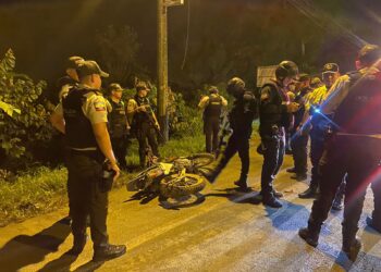 Se accidentó cuando intentaba escapar