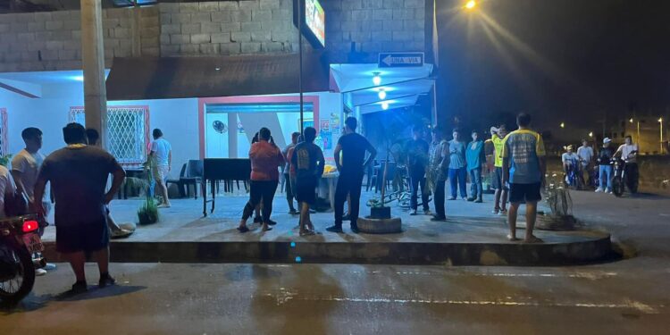 Balacera en un asadero de pollos