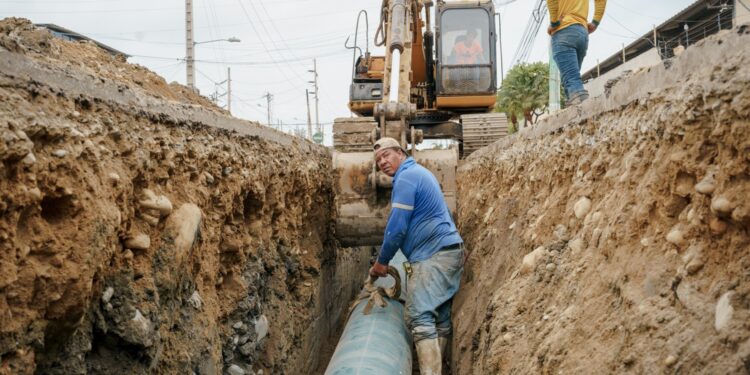 Gerente de Aguas Machala EP recorre anillo perimetral